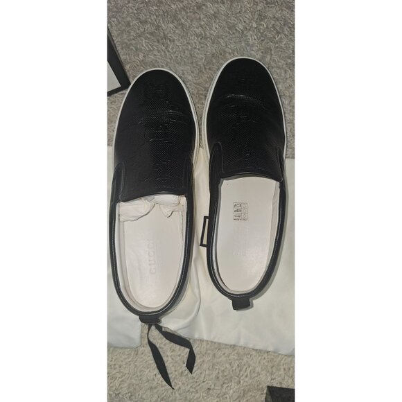 Gucci Slip-On GG Embossed Black Men\'s size Gucci 9.5 US 10 main image 4